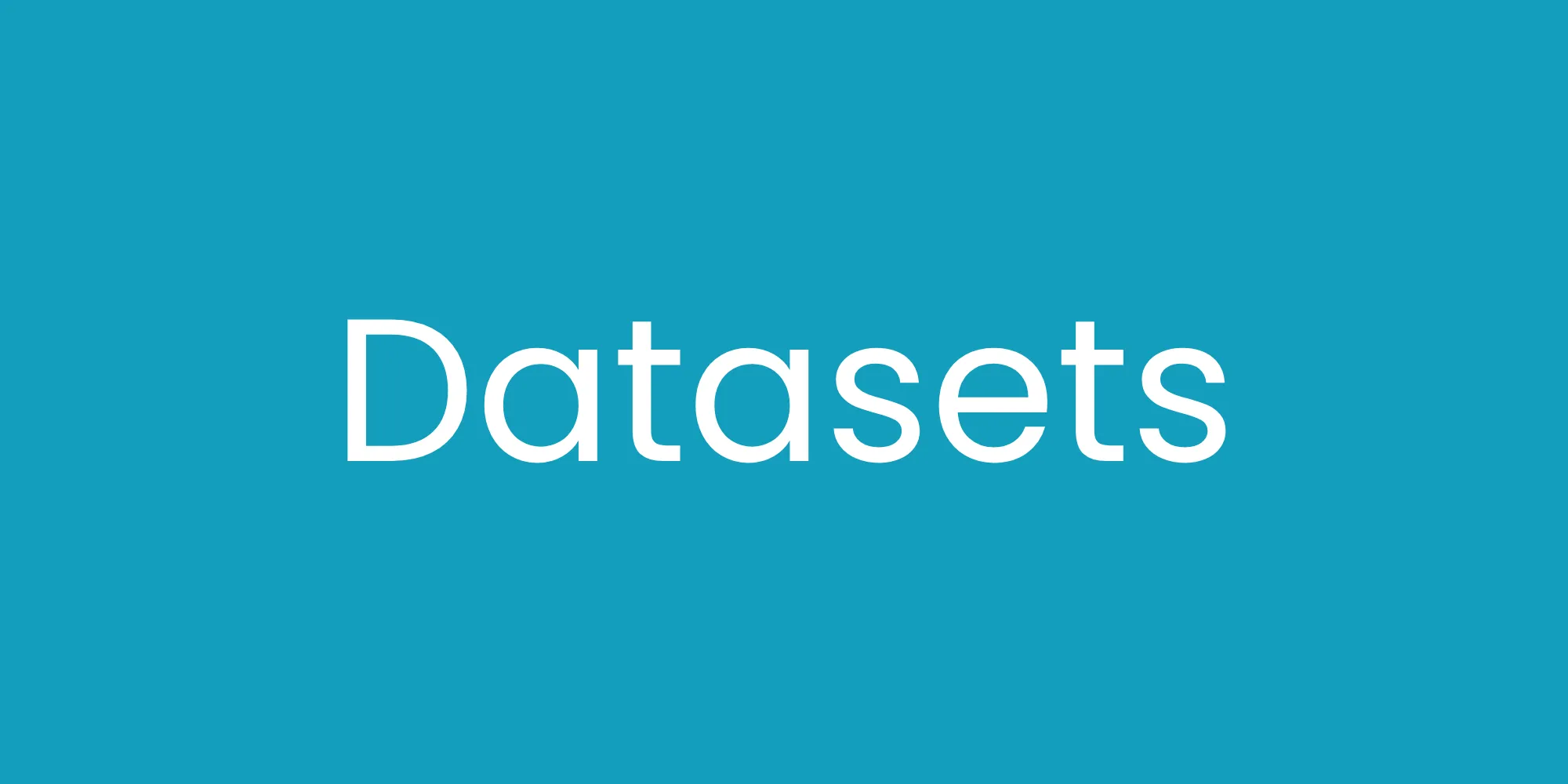 datasets